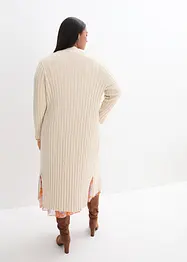 Lång cardigan med sidenandel, bonprix