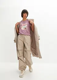 T-shirt med fjädertryck, bonprix
