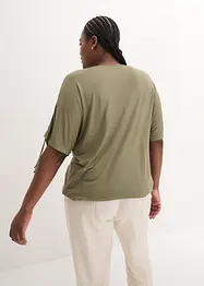 Viskostopp med rynkade ärmslut, bonprix