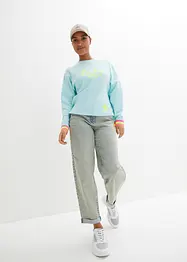 Sweatshirt med färgglada muddar, bonprix
