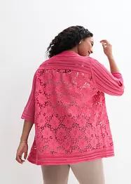 Cardigan med spets, bonprix