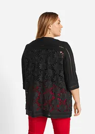 Cardigan med spets, bonprix