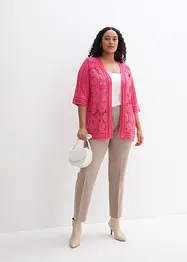 Cardigan med spets, bonprix