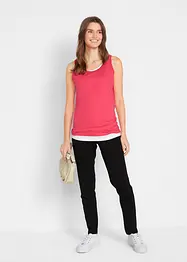 Långt linne av bomull (5-pack), bonprix