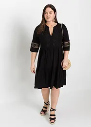 Tunikaklänning i mjuk viskos, bonprix