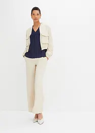 Linne med hålbroderi, bonprix