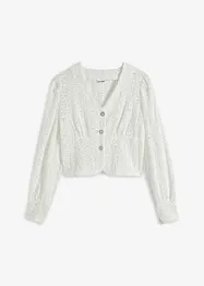 Cardigan med smyckesknappar, bonprix
