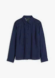 Blus med spets, bonprix