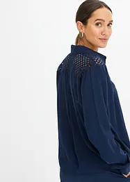 Blus med spets, bonprix