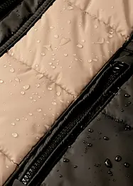 Vattenavvisande kort kappa med fuskpäls, bonprix