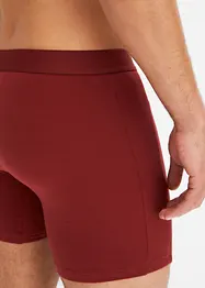 Medellånga boxershorts i ekologisk bomull (3-pack), bonprix