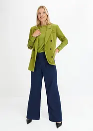 Utsvängd byxa, High Waist, bonprix