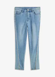 Skinny Jeans med strassapplikation, bonprix