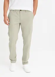 Stretchiga chinos med ekologisk bomull, Loose Fit, Straight, bonprix