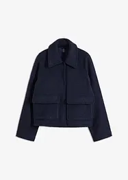 Tunn teddyjacka av bouclé, bonprix