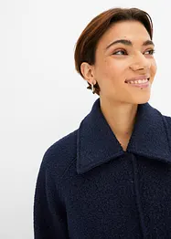 Tunn teddyjacka av bouclé, bonprix