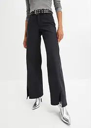 Wide Leg Jeans High Waist, med slits, RAINBOW