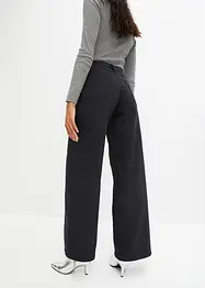 Wide Leg Jeans High Waist, med slits, RAINBOW