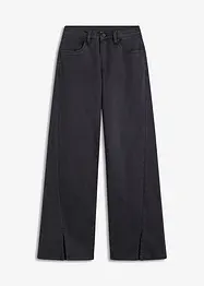 Wide Leg Jeans High Waist, med slits, RAINBOW