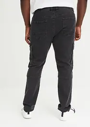 Slim Fit Stretch Cargo Jeans Straight, bonprix