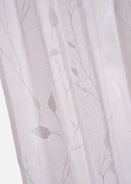 Gardinlängd i återvunnen polyester med brodyr (1-pack), bpc living bonprix collection