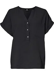 Muslinblus med korta ärmar, bonprix