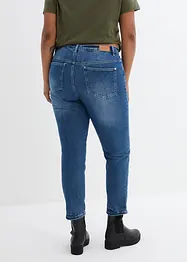 Korta stretchjeans med medelhög midja, smal passform, bonprix