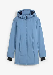 Lång funktionsjacka i softshell med teddyfleece, bonprix