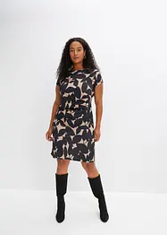 Jerseyklänning i återvunnen polyester, bonprix