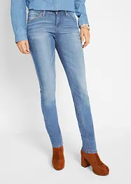 Stretchiga skinny-jeans med medelhög midja, bonprix