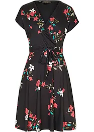 Jerseyklänning med omlottlook, bonprix