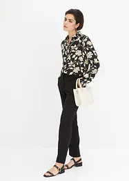 Mönstrad chiffongblus, bonprix