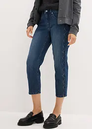 Caprijeans med prydnadskviltning, bonprix