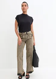 Wide Leg Stretch Jeans High Waist, bonprix