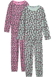 Barnpyjamas (4 delar), ekologisk bomull, bonprix