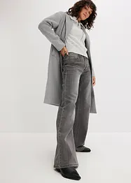 Wide Leg Jeans, Mid Waist med stretch, bonprix