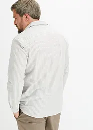 Kritstrecksrandig skjorta, Slim Fit, bonprix