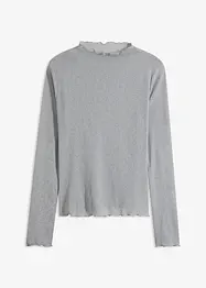 Långärmad transparent topp, bonprix