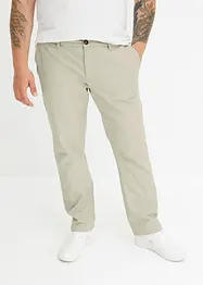 Stretchiga chinos med ekologisk bomull, Loose Fit, Straight, bonprix