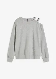 Oversize-sweatshirt med cut-out, bonprix