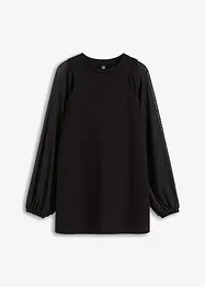 Sweatshirt med meshärm, bonprix