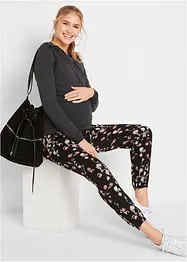 Mammabyxa i luftig viskos, Loose Fit, bonprix