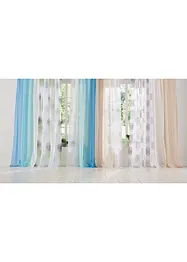 Gardin med färgskiftning i återvunnen polyester (2-pack), bonprix