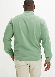 Sweatshirt med krage och kort dragkedja, bonprix