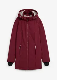 Lång funktionsjacka i softshell med teddyfleece, bonprix