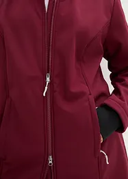 Lång funktionsjacka i softshell med teddyfleece, bonprix