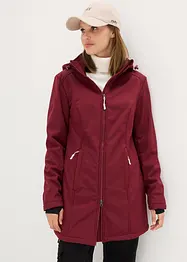 Lång funktionsjacka i softshell med teddyfleece, bonprix