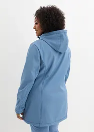 Lång funktionsjacka i softshell med teddyfleece, bonprix
