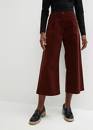 Vida stretchiga manchesterculotter med bekväm hög midja, 7/8-längd, bonprix