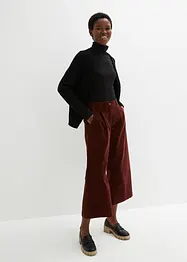 Vida stretchiga manchesterculotter med bekväm hög midja, 7/8-längd, bonprix